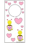 My heart belongs to Jesus Valentine's Day Bee Doorknob Hanger For Sunday school or Children's Church